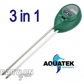 Aquatek 3 az 1-ben talaj teszter (fény, nedvesség és pH)